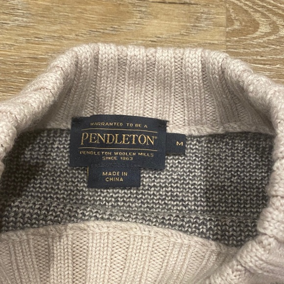 Pendleton Black and Cream Tree Pattern Sweater - Picture 2 of 2
